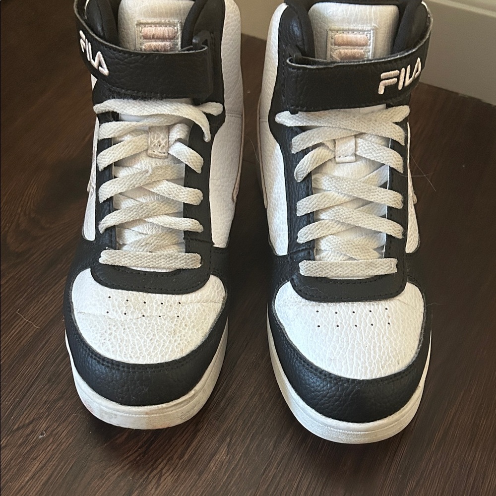 Fila Women’s High-Top Sneakers - Pink Black and White
